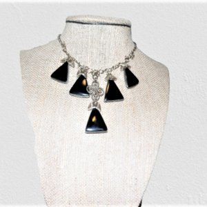 Black Onyx  Stone Necklace